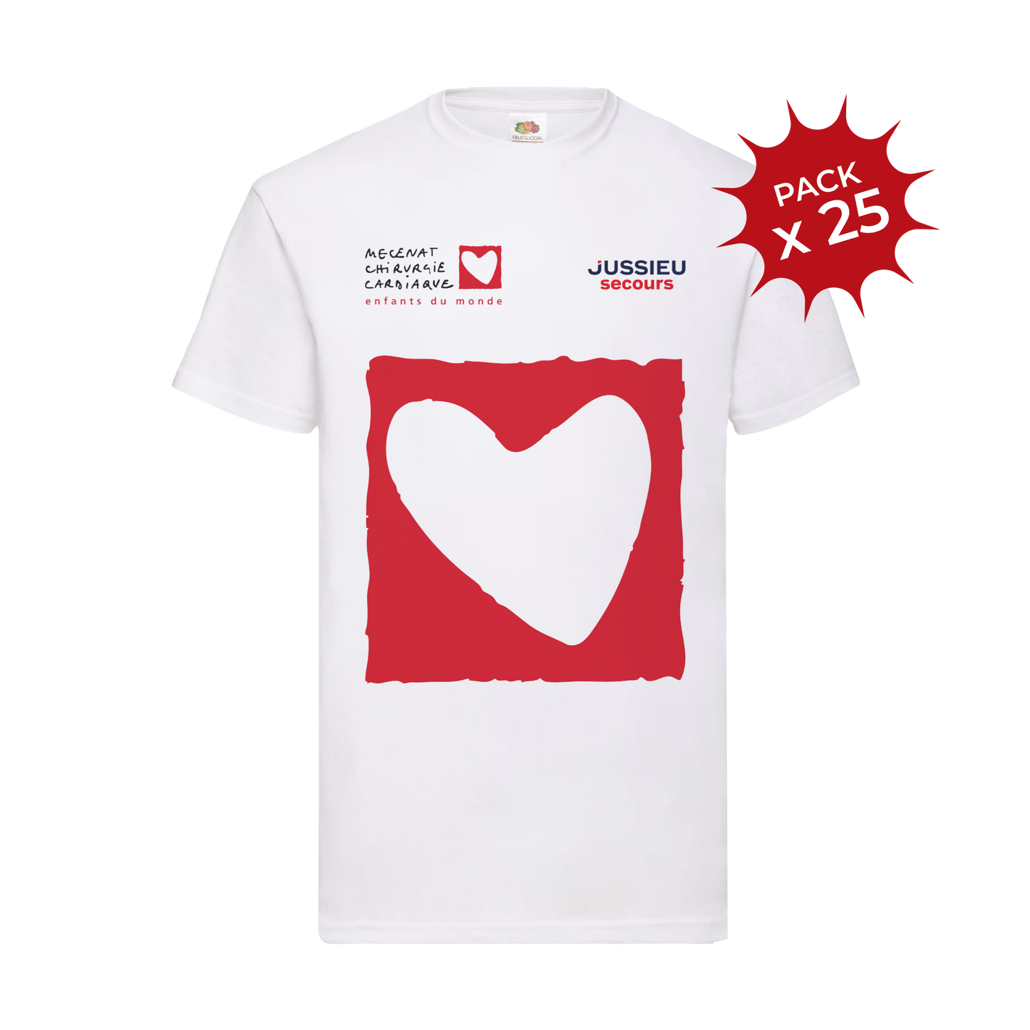 Lot de 25 T-Shirts Mécénat